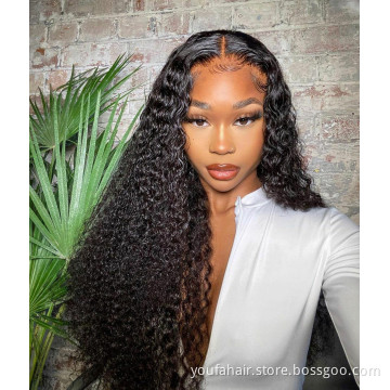 USA Hot Sale Cuticle Aligned 6 by 6 HD Lace Closure Wig Raw Virgin Human Hair 4X4 Breathable Lace Front Wig for Black Women